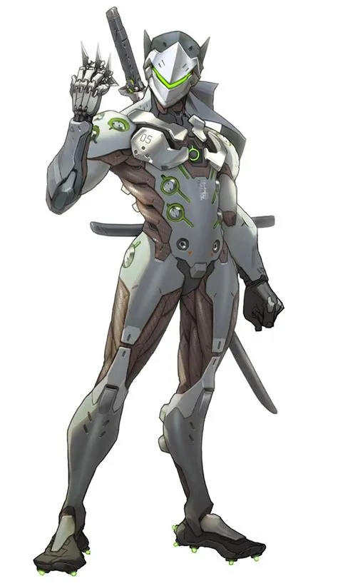 Is genji half robot?