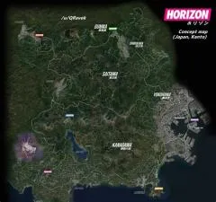 How big is the map in forza horizon 4?