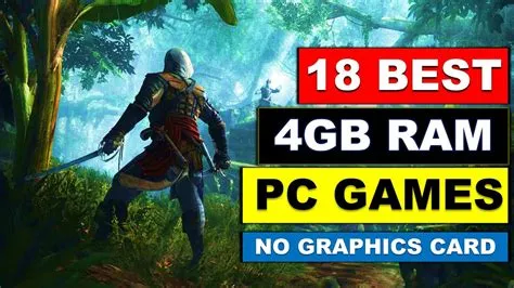 Can 4gb ram play pc games?