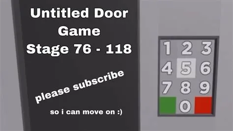 What is the code for door 64 in untitled door game?