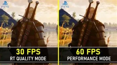 What are the performance modes in witcher 3 ps5?