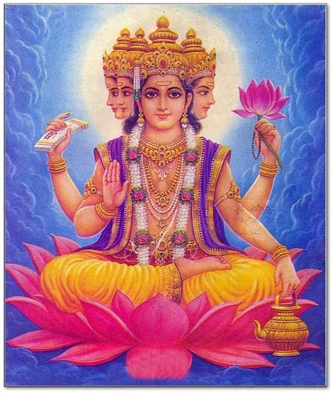 Why brahma has 4 heads?