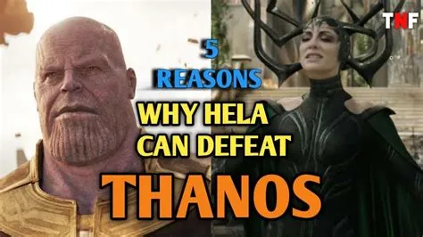 Can thanos defeat hela?