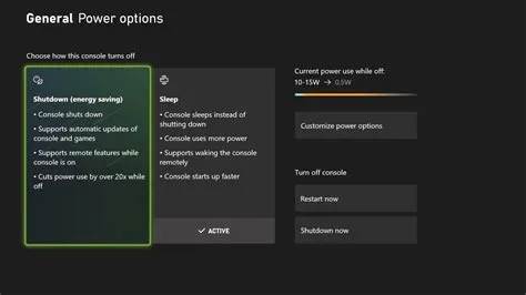 Does xbox one have energy saving mode?