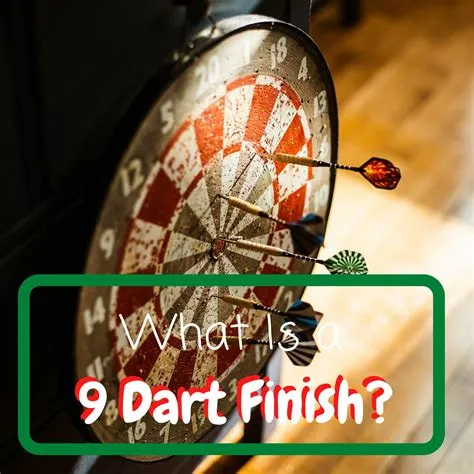 Is a 9 dart finish rare?