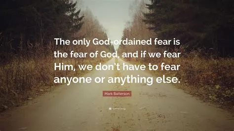 Who is the god of fear?