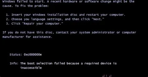 What is error 0x00000001 boot?