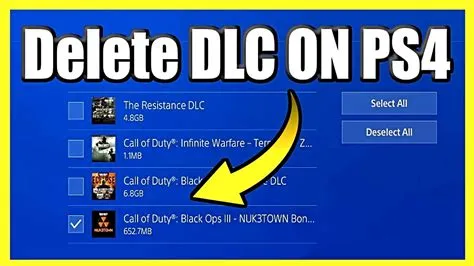 Does deleting a game on ps4 delete dlc?