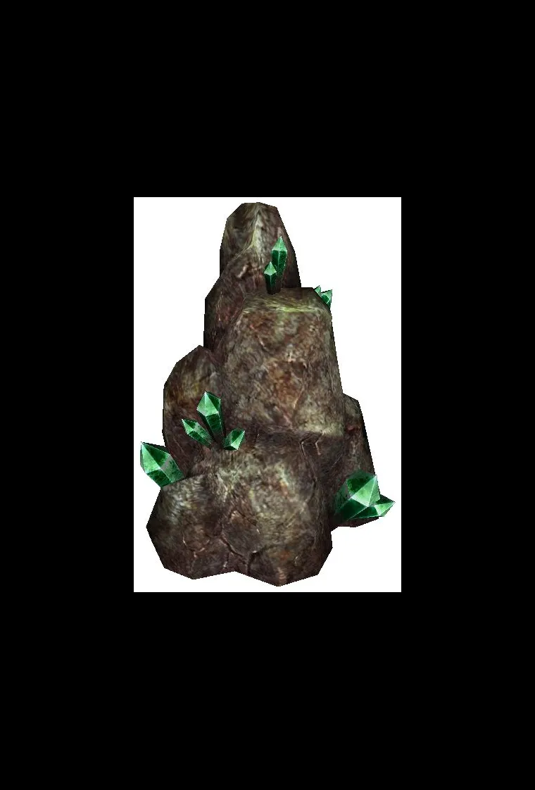 How rare is 2 vein of emerald ore?