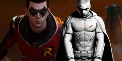 Why is robin bald in arkham knight?