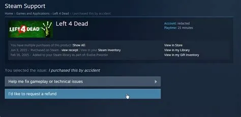 Can you return a steam purchase?