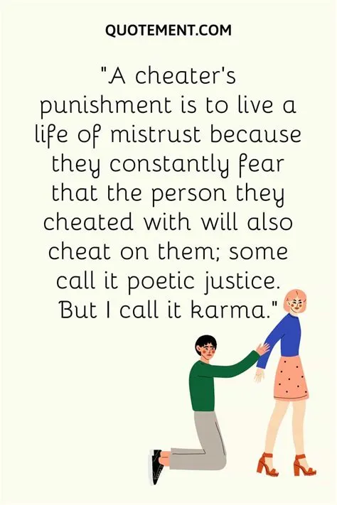 What karma says about cheating?