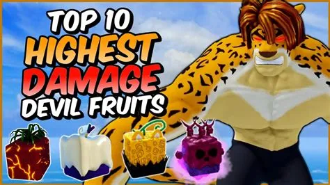 What is the most damage fruit in blox fruit?