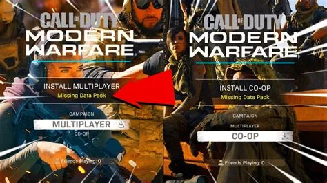 Why does modern warfare say missing multiplayer pack?