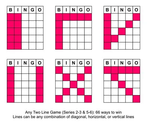 What is 2 lines in bingo?