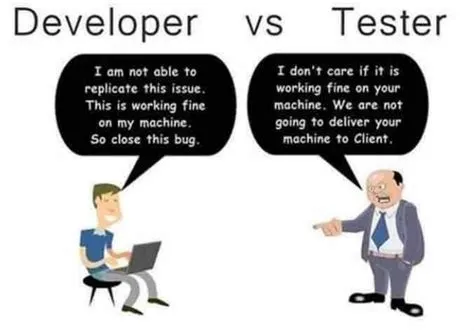 What is the difference between developer and tester?