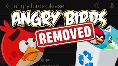 Why was angry bird removed?