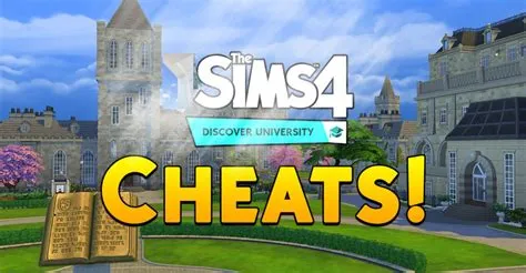 How do you cheat your sims into university?