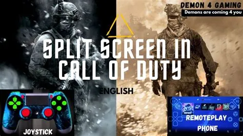 Which call of duty has 4 player split screen?