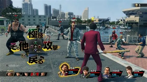 Are yakuza games turn-based combat?