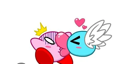 Does kirby kiss to heal?