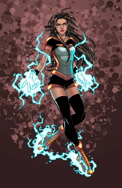 What female superhero has fire powers?