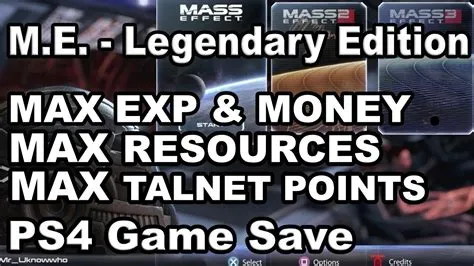 What is the max talent points in mass effect 3 legendary edition?