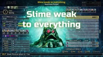 What is slime weak to?