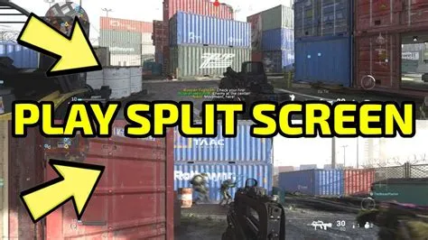 Does modern warfare 1 have split screen multiplayer?