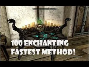 How do you get 100 enchantments fast in skyrim?