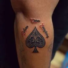 What does the black ace spade tattoo mean?