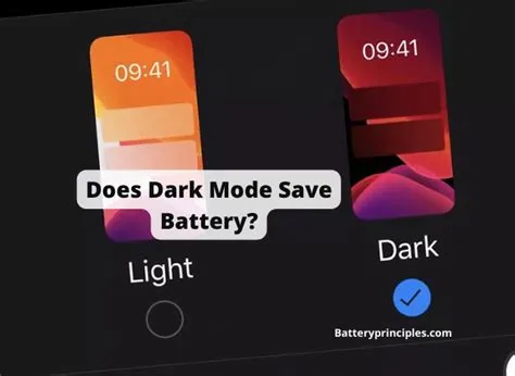 Does dark mode save battery on non oled?