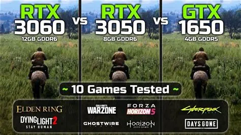 Is gtx 1650 or rtx 3050 better?