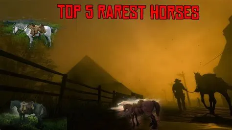 What is the rarest horse in rdr2 story mode?