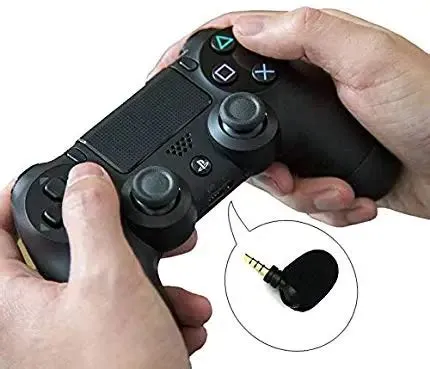 How do i use the microphone on my ps4 controller?