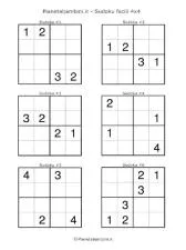 What is a sudoku puzzle with a 4x4?