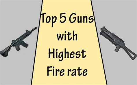 What gun has the highest firerate?