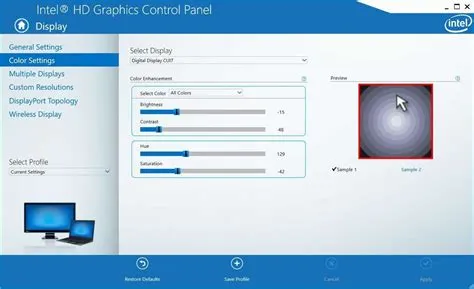 How do i open intel graphics control panel?