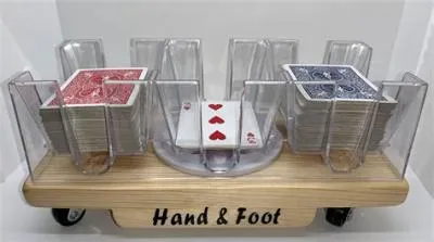 How many decks of cards do you need for 3 player hand and foot?