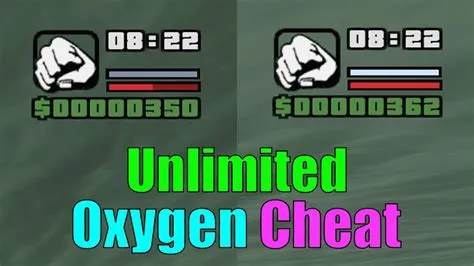 How to get infinite oxygen in gta sa?