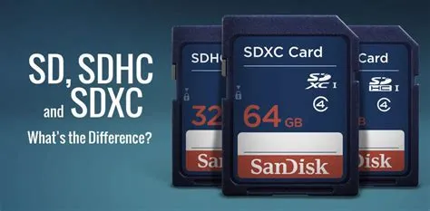 What is the difference between sd and sdhc cards?