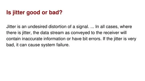 Is jitter 1 ms good?