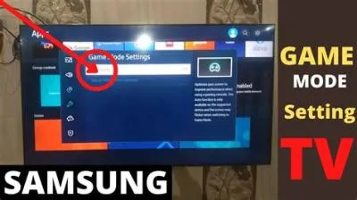 Do samsung tvs have a game mode?