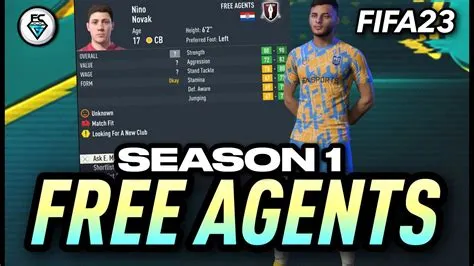 Can you become a free agent in fifa 23?