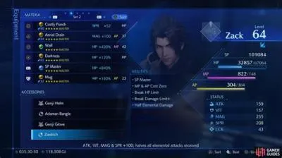 What does max stats do in ff7?