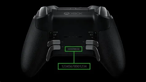 Do xbox elite controllers have serial numbers?