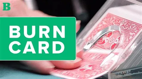 Do casinos burn cards?