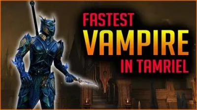 What is the fastest way to level up a vampire in eso?