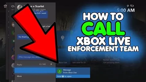 Is there a way to contact xbox enforcement?