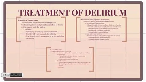 Can delirium be cured?